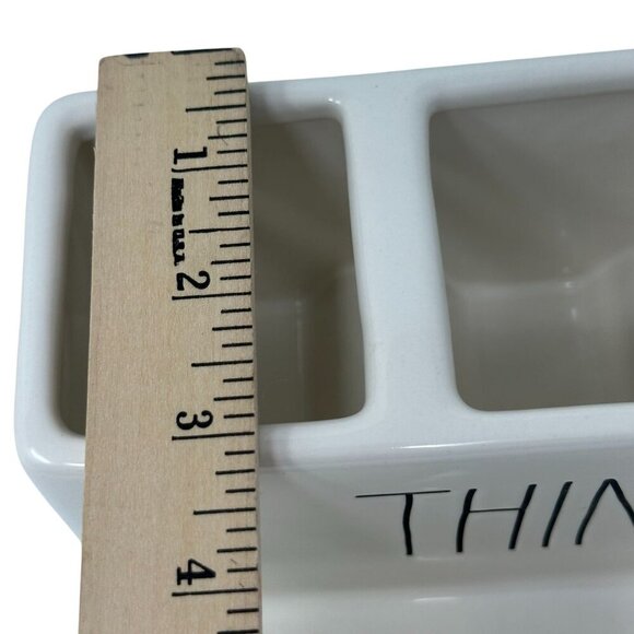 Rae Dunn Ceramic THINGS Organizer Desk Caddy Pen Holder Kitchen Office College - Picture 7 of 12